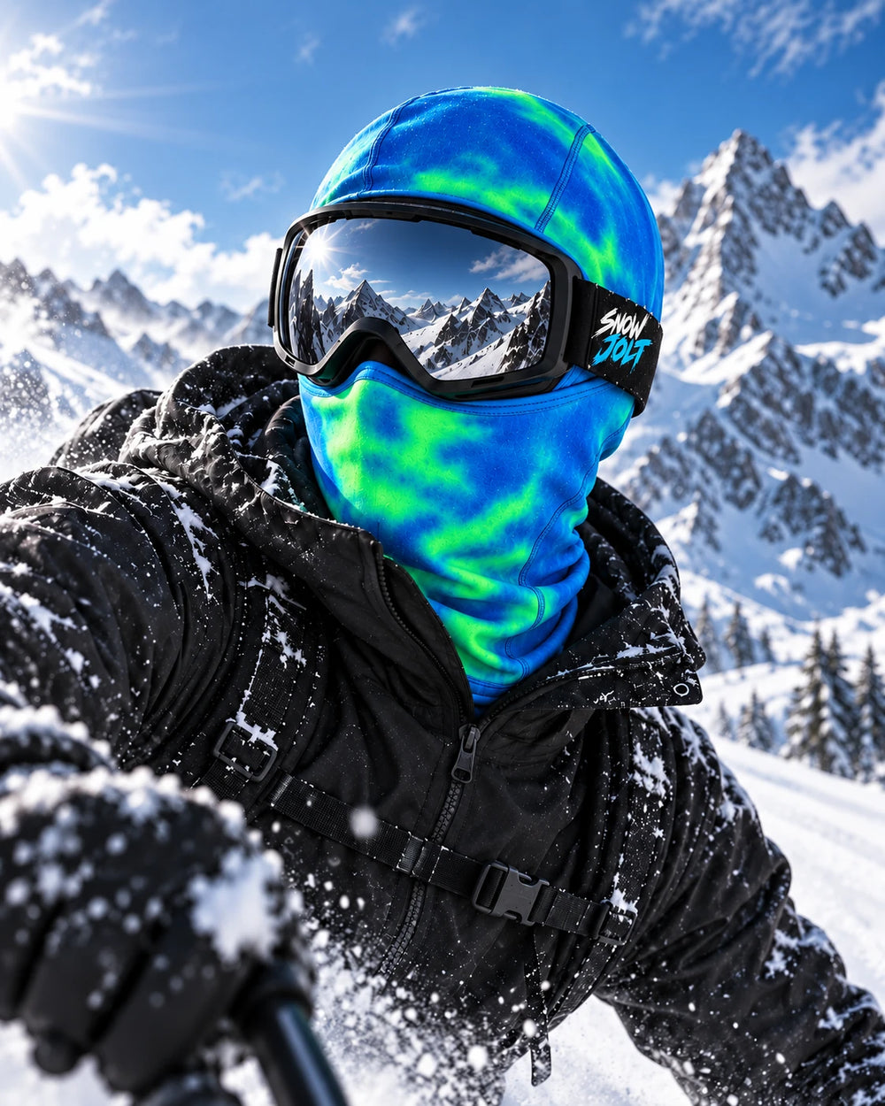Snow Jolt Heat-Reactive Balaclava, Blue