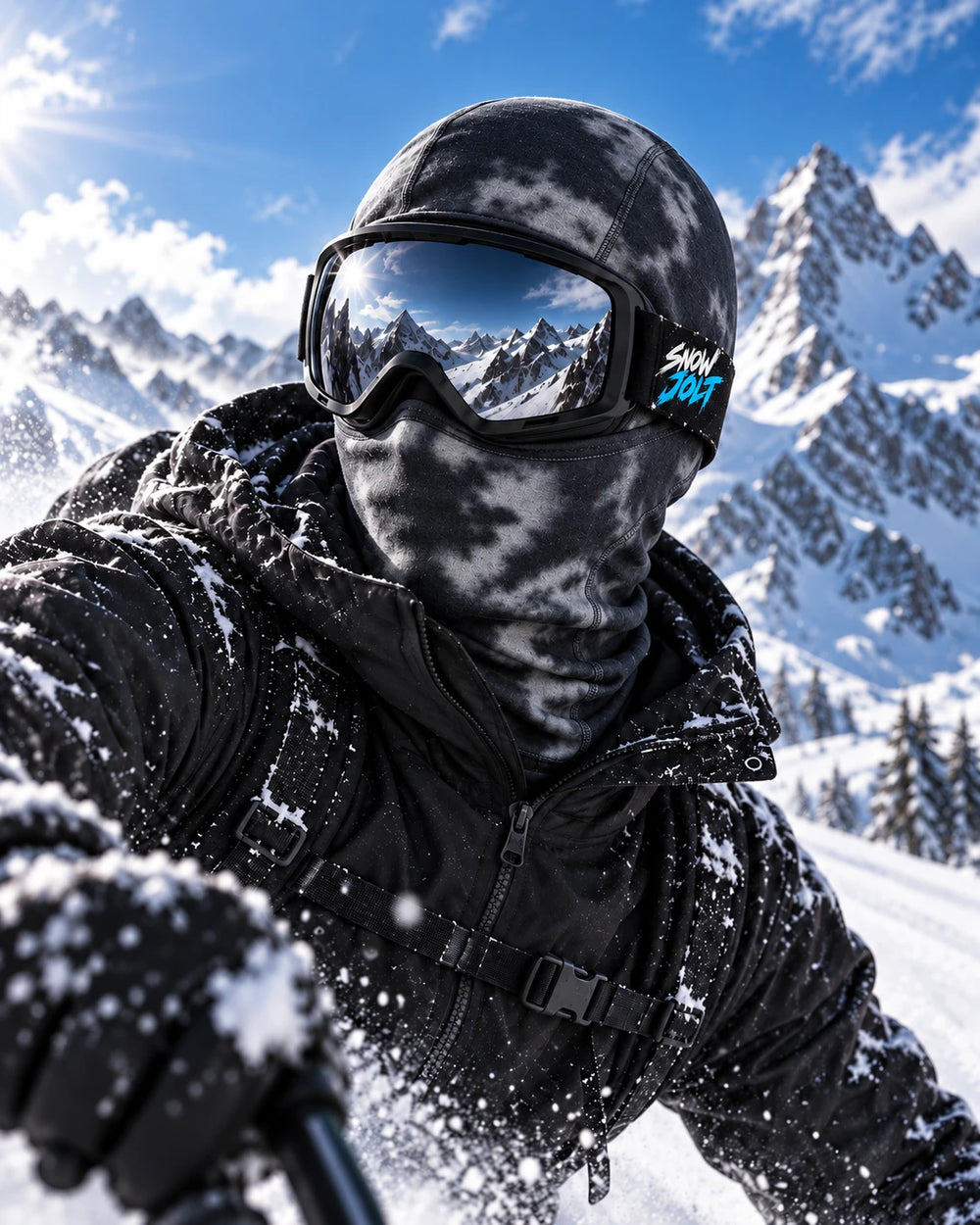 Snow Jolt Heat-Reactive Balaclava, Grey