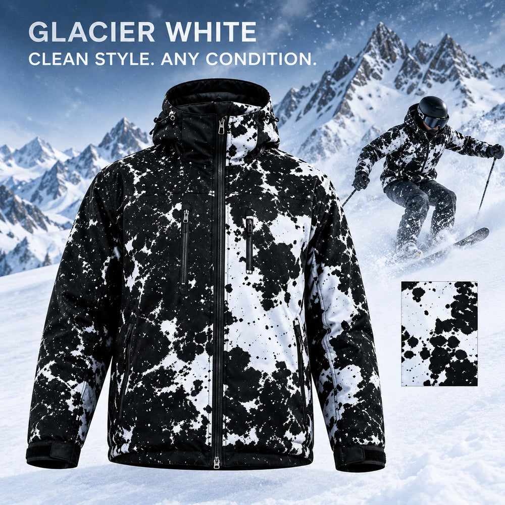Glacier White reactive snow jacket