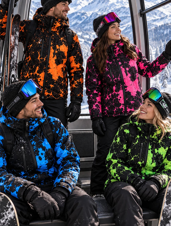Rider wearing the Snow Ward jacket