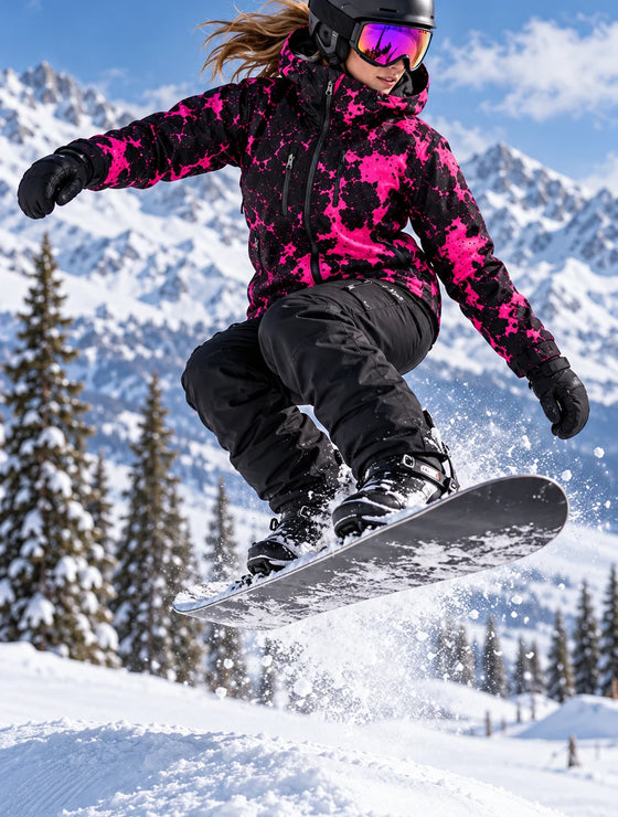 Rider wearing the Snow Ward jacket