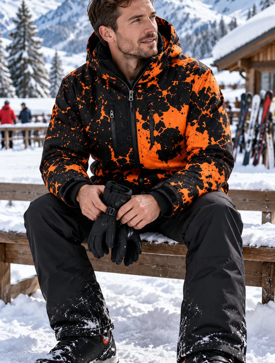 Rider wearing the Snow Ward jacket