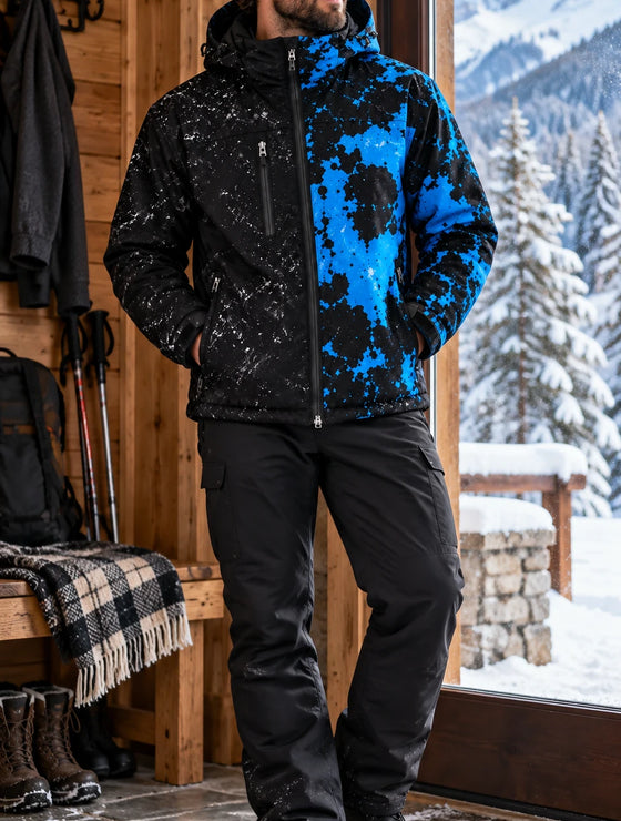 Rider wearing the Snow Ward jacket