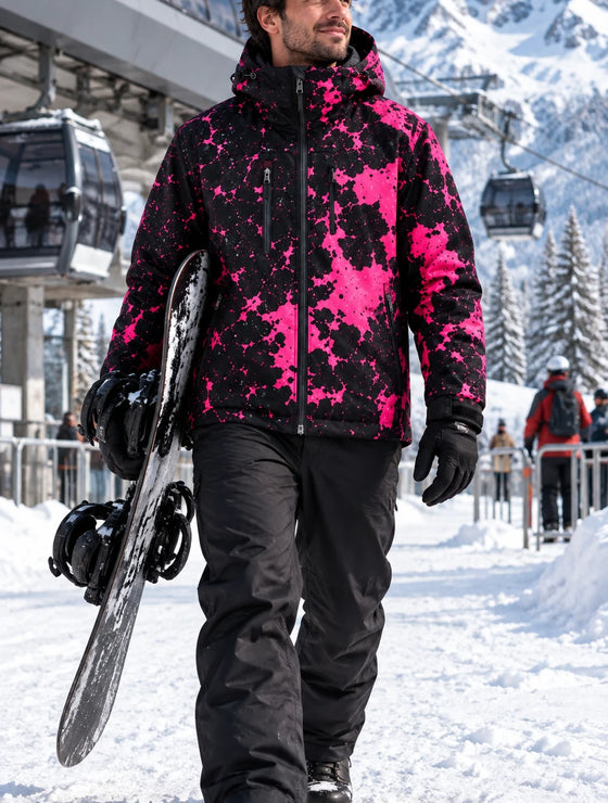Rider wearing the Snow Ward jacket