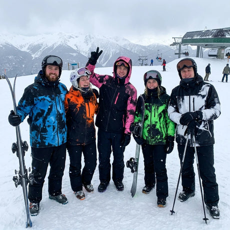 Rider wearing the Snow Ward jacket