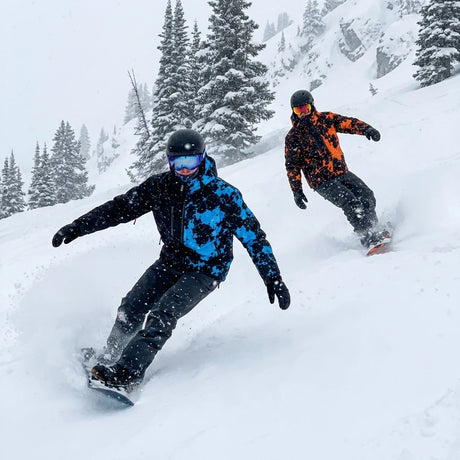 Rider wearing the Snow Ward jacket