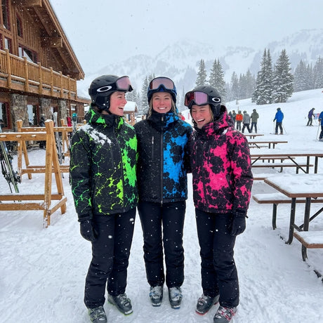 Rider wearing the Snow Ward jacket