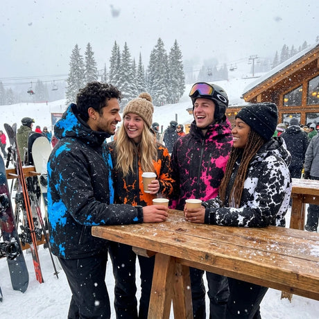 Rider wearing the Snow Ward jacket